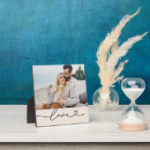 Love Heart Script Ivoren Fotodisplay Fotoplaat (Insitu)