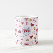 Love Heart Sewing Waterverf Koffiemok (Center)