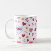 Love Heart Sewing Waterverf Koffiemok (Links)