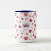 Love Heart Sewing Waterverf Mok (Midden)