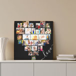 Love Heart Shaped Photo Collage Small Square Canvas Afdruk<br><div class="desc">Creëer je eigen hart gevormd Foto Collage met 29 van je favoriete foto's en selfies. Het fotomalplaatje is opstelling voor u om uw afbeeldingen toe te voegen die in rijen van links naar rechts werken. De collage omvat een verscheidenheid van landschap, portret en vierkante vormen om u overvloed van opties...</div>