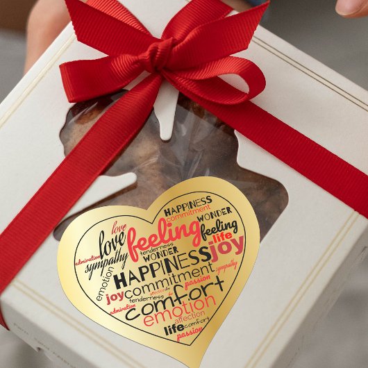 Love Heart Shaped Word Cloud Repo Typografie Hart Sticker