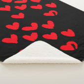 Love Heart Sherpa Blanket Deken (3/4)