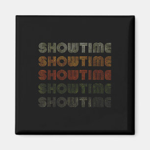 Love Heart Showtime T-shirt Grunge Style Zwart Magneet