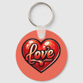 Love Heart Sleutelhanger (Voorkant)