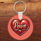 Love Heart Sleutelhanger (Voorkant)