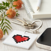 Love Heart Sleutelhanger (Voorkant Rechts)