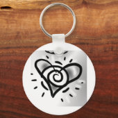 Love Heart Sleutelhanger (Voorkant)