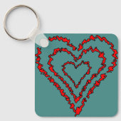 Love Heart Sleutelhanger (Voorkant)