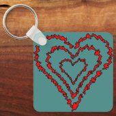 Love Heart Sleutelhanger (Voorkant)