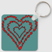 Love Heart Sleutelhanger (Achterkant)