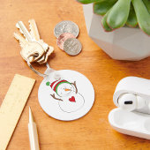 Love Heart Snowman Sleutelhanger