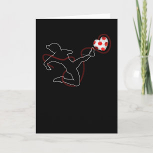 Love Heart Soccer Valentijn Gift lovers Kaart