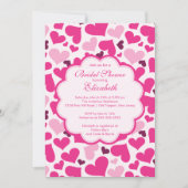 Love Heart Spring Bridal Shower Uitnodiging (Voorkant)
