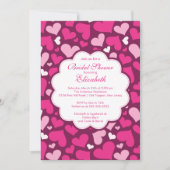 Love Heart Spring Bridal Shower Uitnodiging (Voorkant)