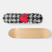 Love Heart Star Splatt Skateboard (Horizontaal)