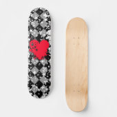 Love Heart Star Splatt Skateboard (Voorkant)
