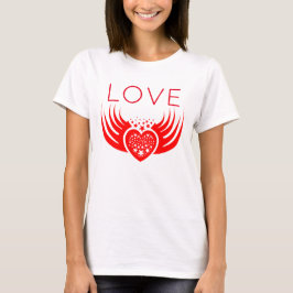 Love, Heart, Stars and Wings T-shirt
