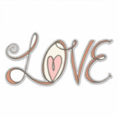 Love Heart Sticker (Voorkant)