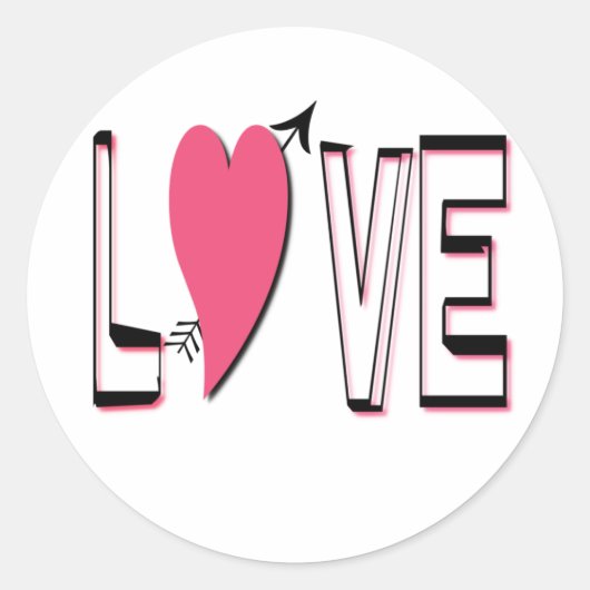 Love Heart Sticker (Voorkant)