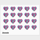 LOVE HEART STICKERS VAN ARTIEST PAULA REILLY. (Vel)