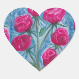 LOVE HEART STICKERS VAN ARTIEST PAULA REILLY.