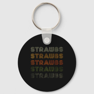 Love Heart Strawbs T-shirt Grunge Style Zwart Sleutelhanger