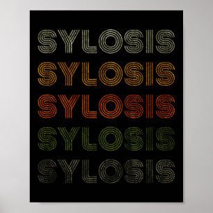 Love Heart Sylosis T-shirt Grunge  Style Zwart Poster