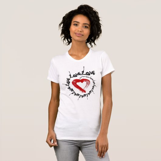 Love Heart T-Shirt (Voorkant volledig)