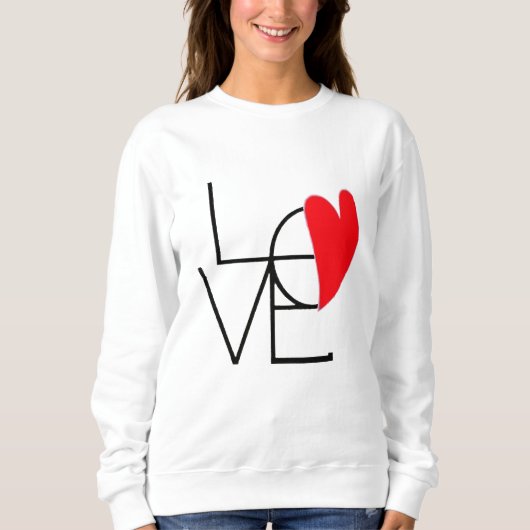LOVE Heart T-Shirt – Minimalist Romantic Design (Voorkant)