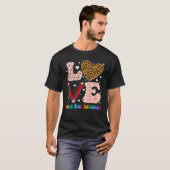 Love Heart Team Dual Language Leopard Valent T-shirt (Voorkant volledig)