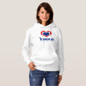 Love [Heart] Thailand ♦ Thai Language Script ♦ Hoodie (Voorkant volledig)