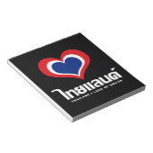 Love [Heart] Thailand ♦ Thai Language Script ♦ Notitieblok (Schuin)