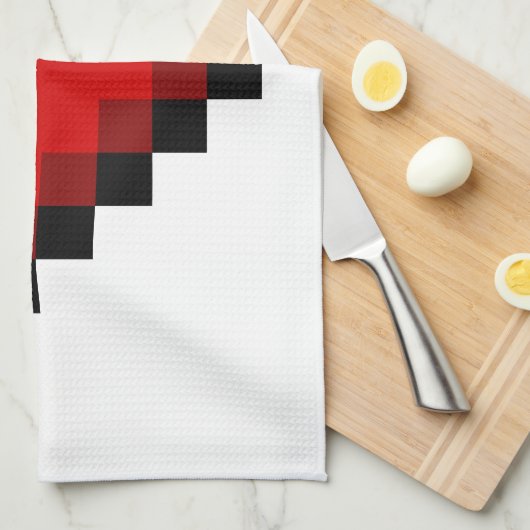 Love Heart Theedoek (Quarter Fold)