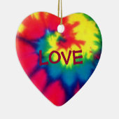 LOVE-Heart Tie Dye Kijk Ornament (Rechts)