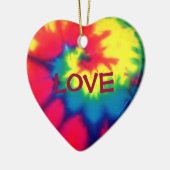 LOVE-Heart Tie Dye Kijk Ornament (Links)