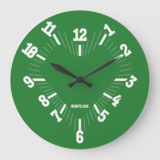 Love HEART TIME BY MASANSER PIXELAT Grote Klok (Voorkant)
