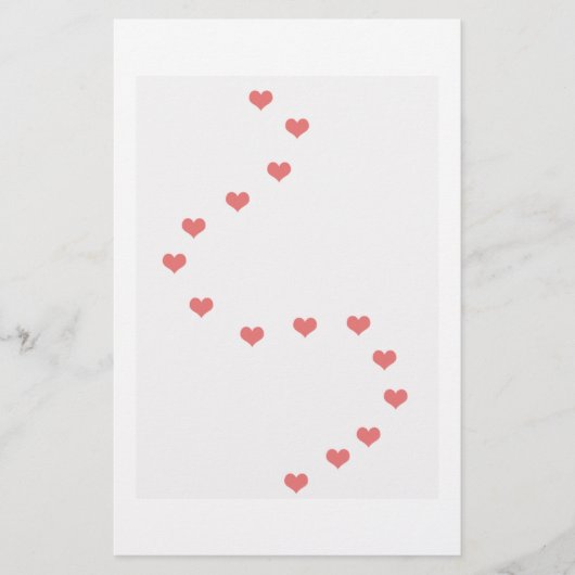 Love Heart Trails write paper Briefpapier (Voorkant)