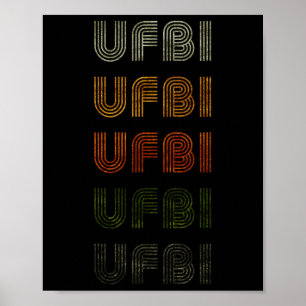 Love Heart Ufbi T-shirt Grunge  stijl Black Ufb Poster