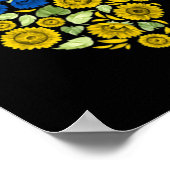 Love Heart Ukraine Sunflower Ukraine Peace for U Poster (Hoek)