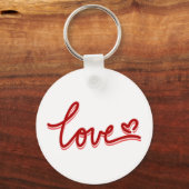 Love Heart Valentijns Sleutelhanger (Achterkant)