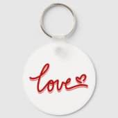 Love Heart Valentijns Sleutelhanger (Achterkant)
