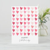 Love Heart Valentijnsdag card Kaart (Staand voorkant)
