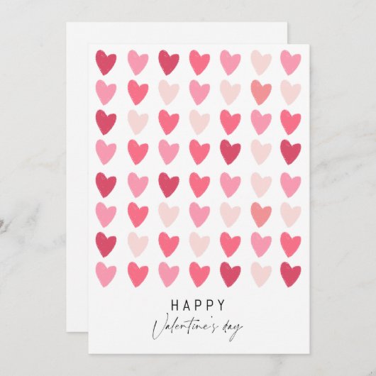 Love Heart Valentijnsdag card Kaart (Voorkant / Achterkant)