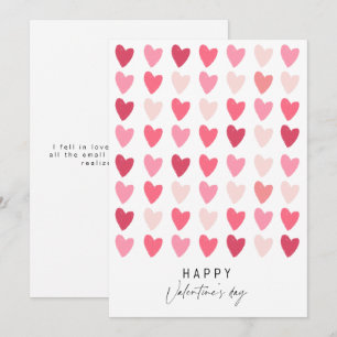 Love Heart Valentijnsdag card Kaart