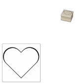Love Heart Valentijnsdag DIY Art Craft esdoorn Hou Rubberstempel (Gestempeld)