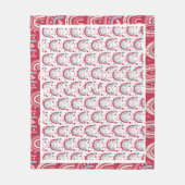 Love Heart Valentijnsdag Rainbow Fleece Deken (Voorkant)