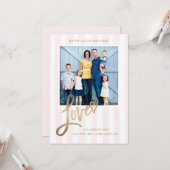 Love Heart Valentine's Day Card Kaart (Voorkant / Achterkant in situ)