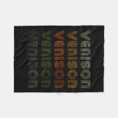 Love Heart Venison T-shirt Grunge Style Zwart Fleece Deken (Voorkant (Horizontaal))