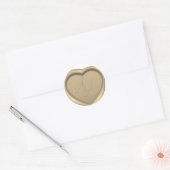Love Heart Wax Seal Monogram Wedding Sticker (Envelop)